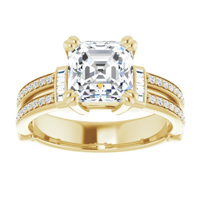 Yellow Gold-Asscher