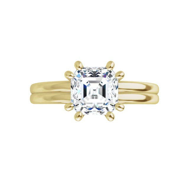 Yellow Gold-Asscher