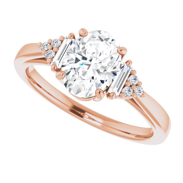 Rose Gold-Oval