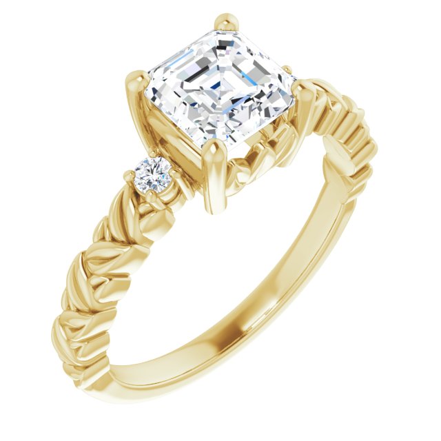 Yellow Gold-Asscher