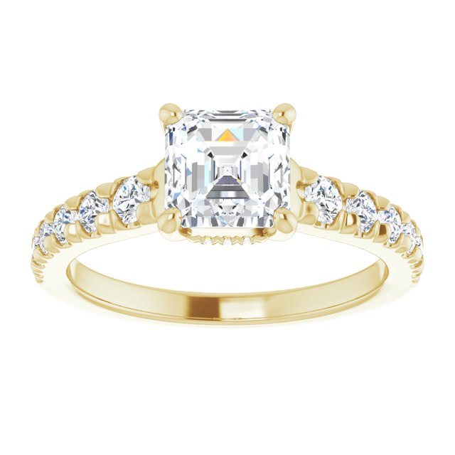 Yellow Gold-Asscher