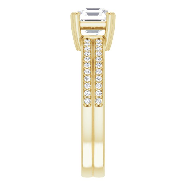 Yellow Gold-Asscher