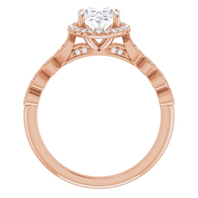 Rose Gold-Oval