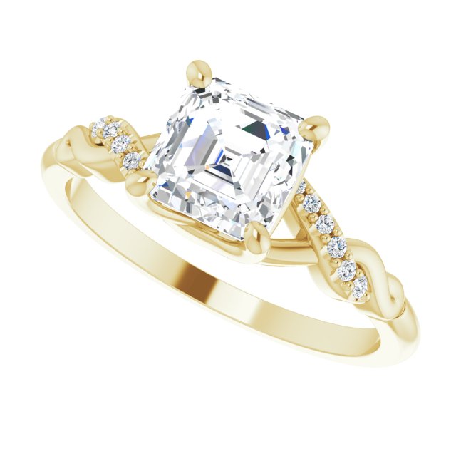 Yellow Gold-Asscher