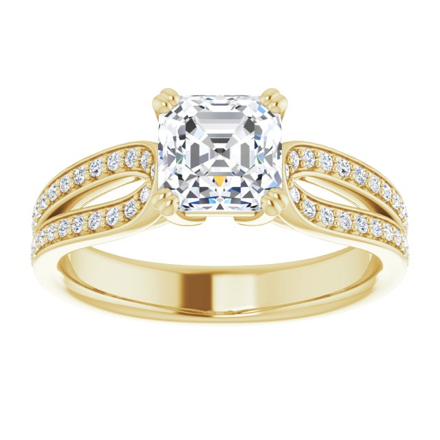 Yellow Gold-Asscher