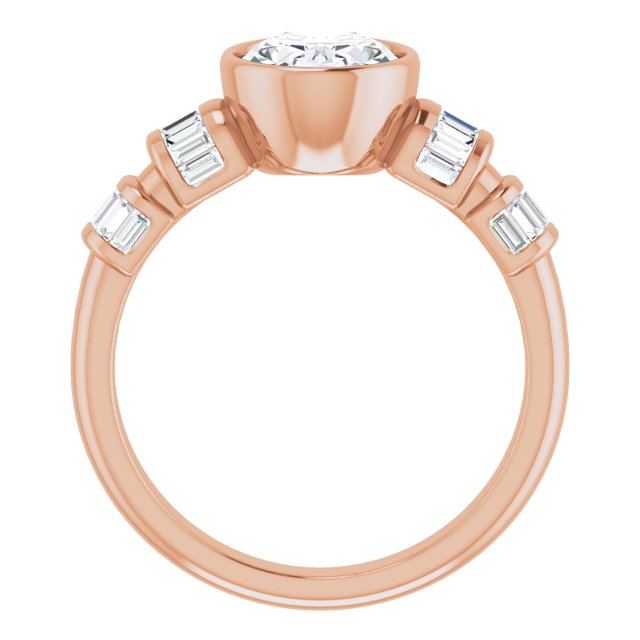 Rose Gold-Oval