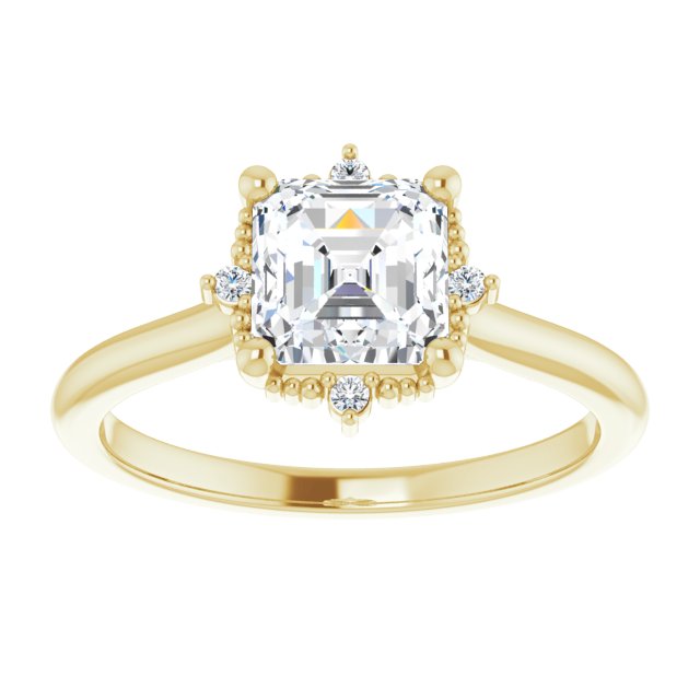 Yellow Gold-Asscher