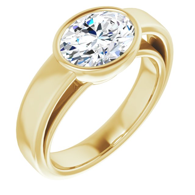 Yellow Gold-Oval