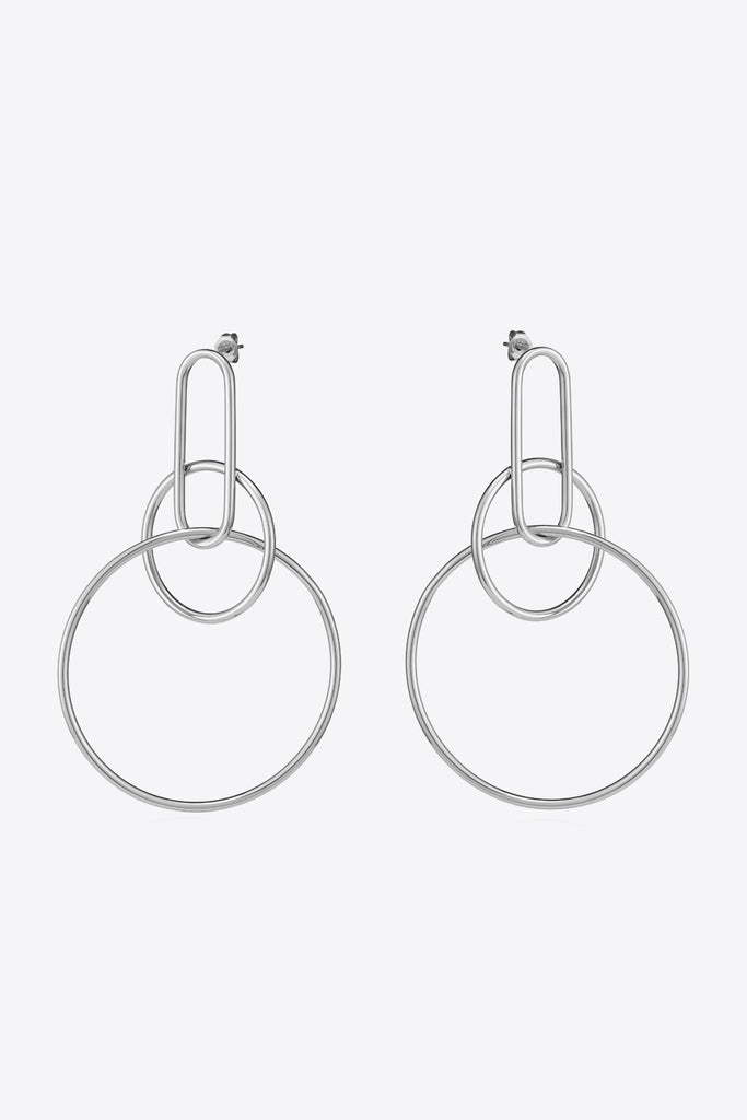 Speak For Yourself Link Hoop Earrings