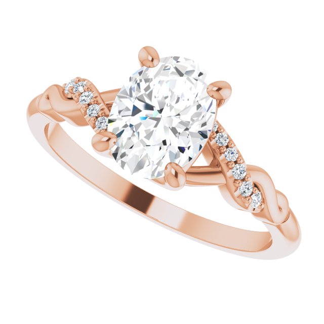 Rose Gold-Oval