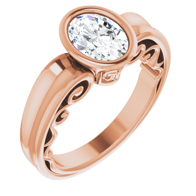 Rose Gold-Oval