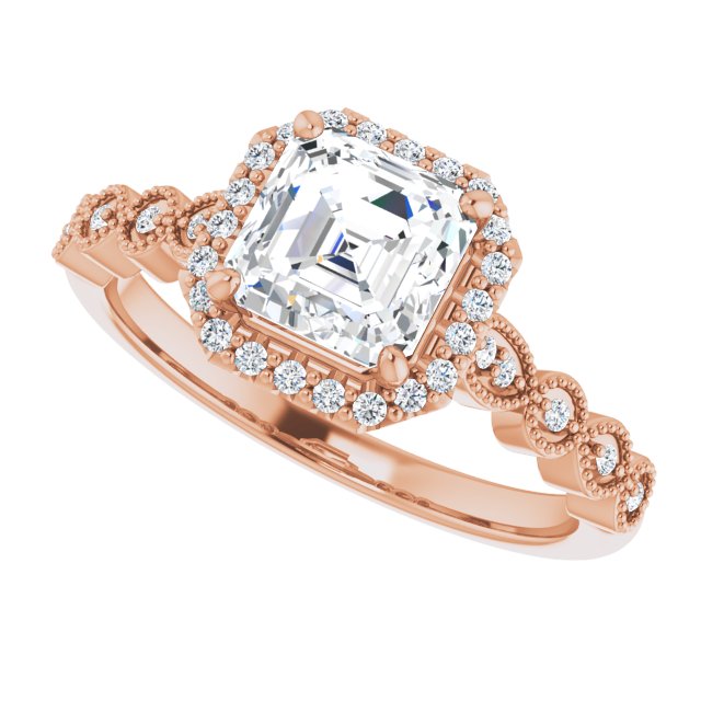 Rose Gold-Asscher