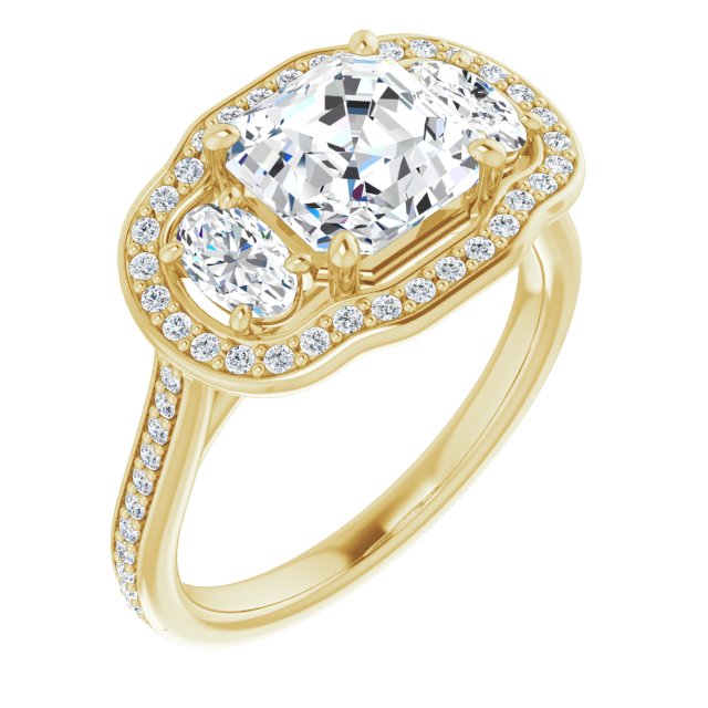 Yellow Gold-Asscher