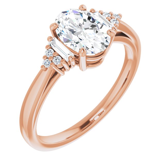 Rose Gold-Oval