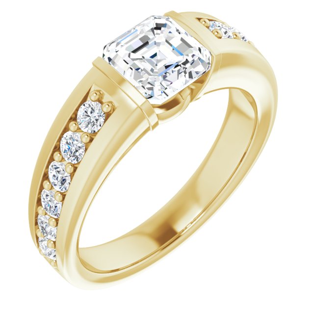 Yellow Gold-Asscher