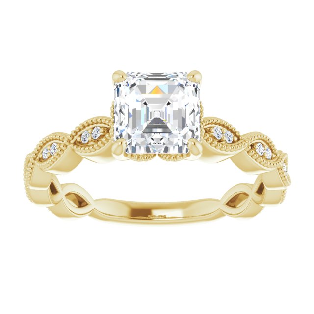 Yellow Gold-Asscher