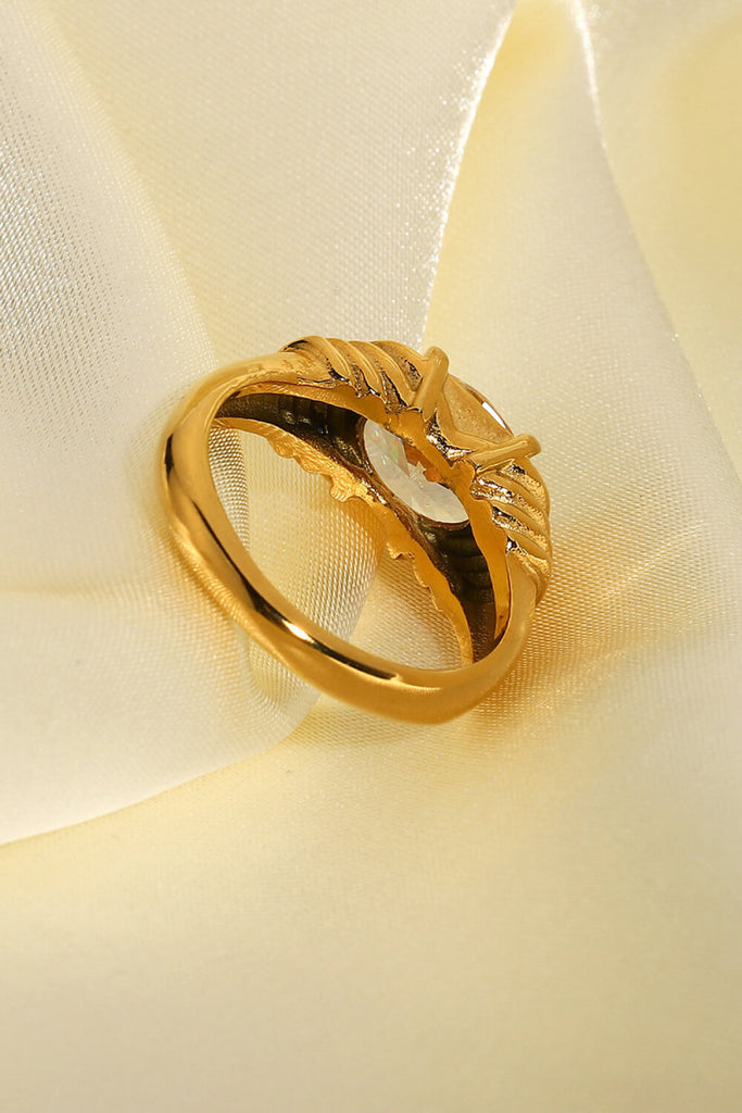 18K Gold Plated Zircon Ring