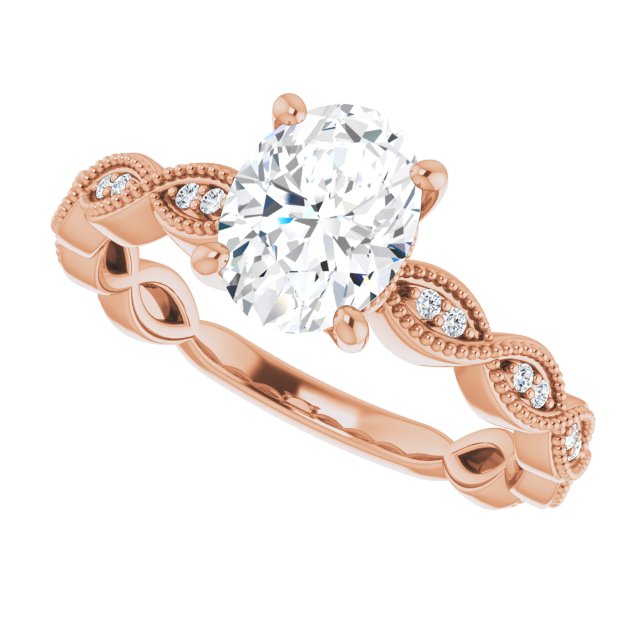 Rose Gold-Oval