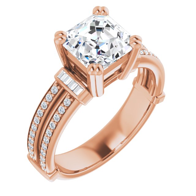 Rose Gold-Asscher