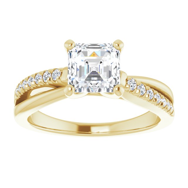 Yellow Gold-Asscher