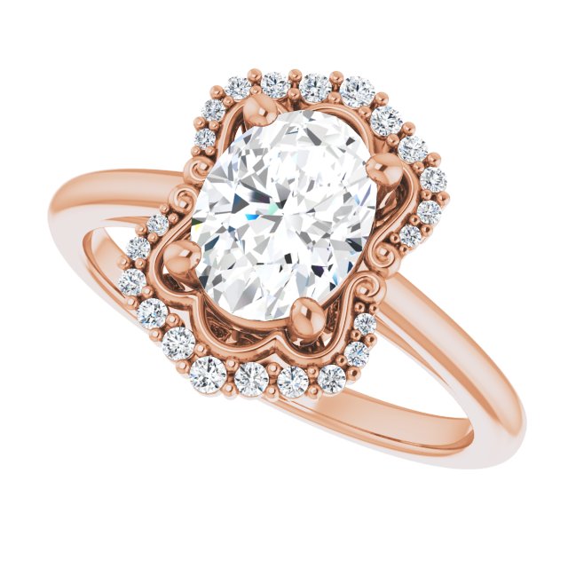 Rose Gold-Oval