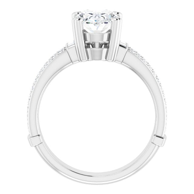 White Gold-Oval