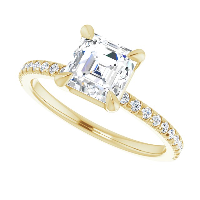 Yellow Gold-Asscher