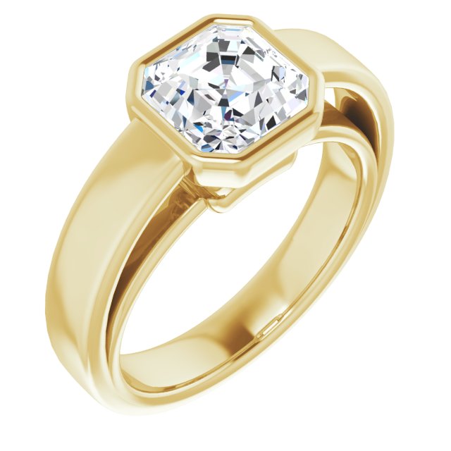 Yellow Gold-Asscher