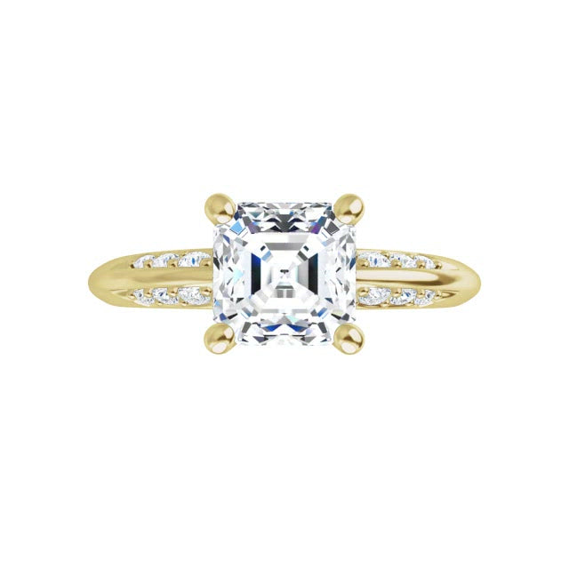 Yellow Gold-Asscher