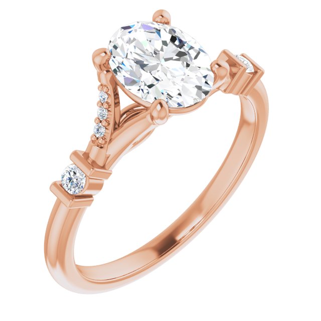 Rose Gold-Oval