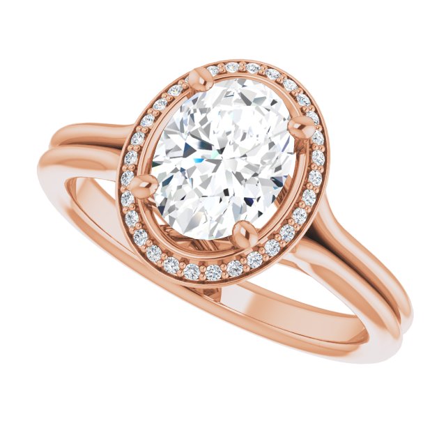 Rose Gold-Oval