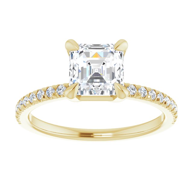 Yellow Gold-Asscher