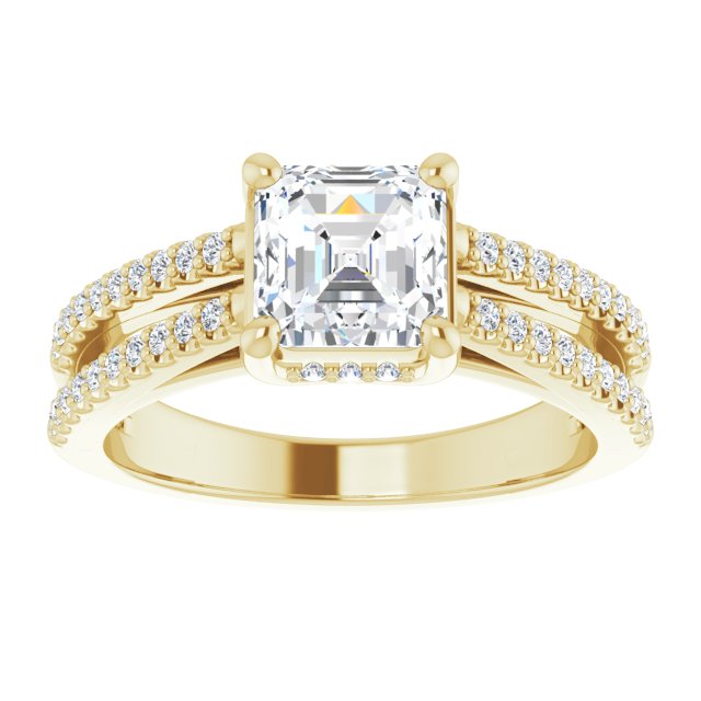 Yellow Gold-Asscher