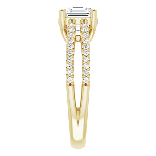 Yellow Gold-Asscher