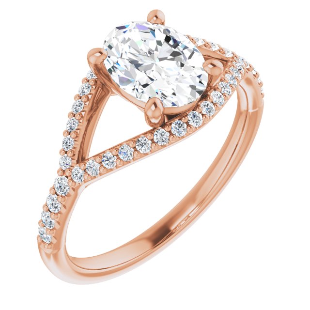 Rose Gold-Oval