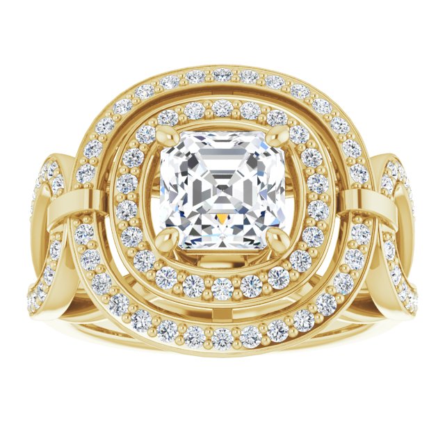 Yellow Gold-Asscher