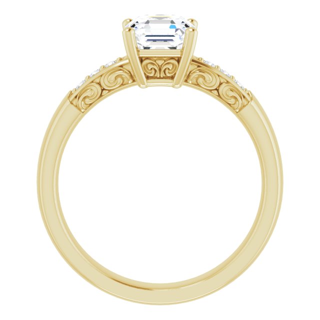 Yellow Gold-Asscher