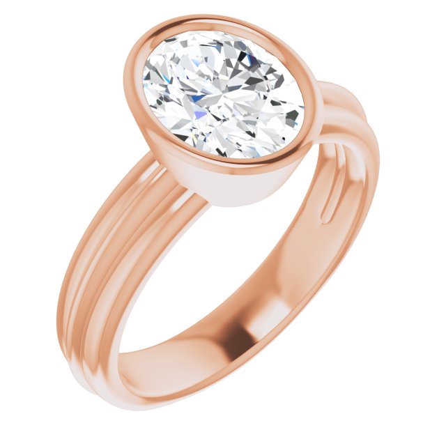 Rose Gold-Oval