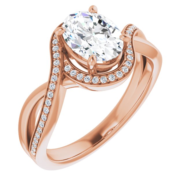 Rose Gold-Oval