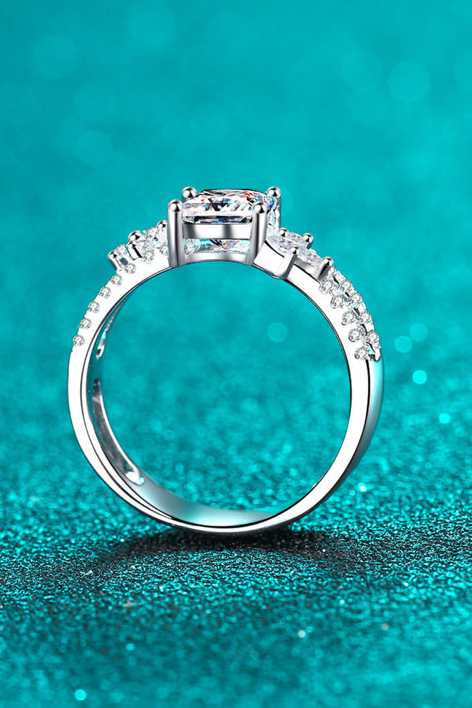 Moissanite Double Layered Ring