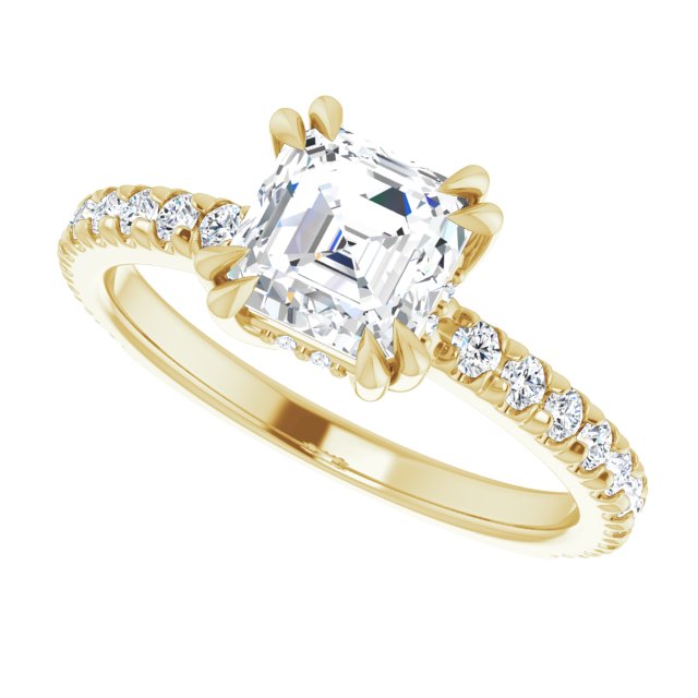 Yellow Gold-Asscher