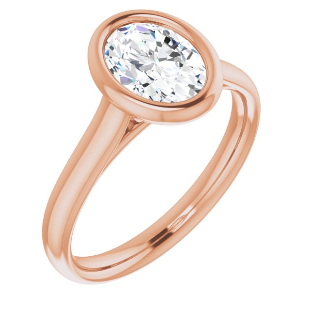 Rose Gold-Oval