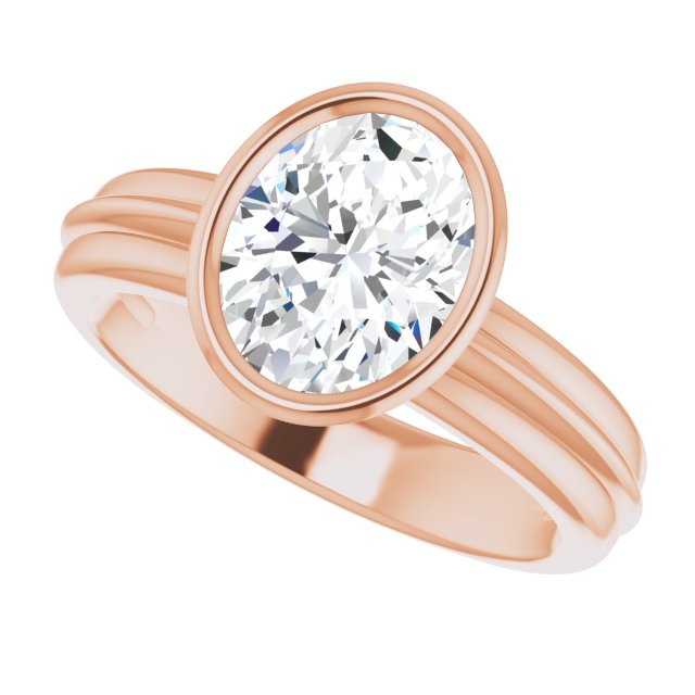 Rose Gold-Oval