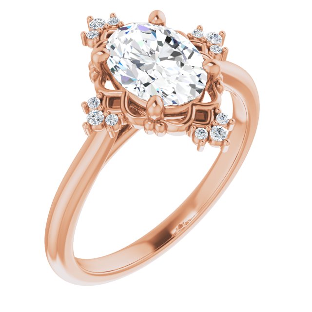 Rose Gold-Oval