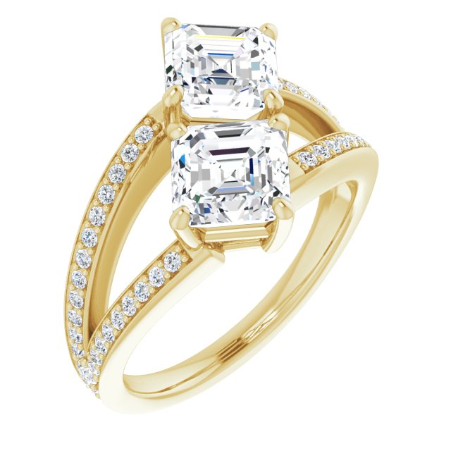 Yellow Gold-Asscher