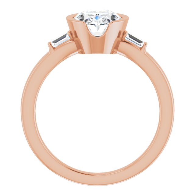 Rose Gold-Oval