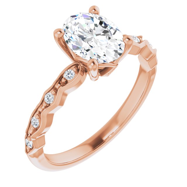 Rose Gold-Oval