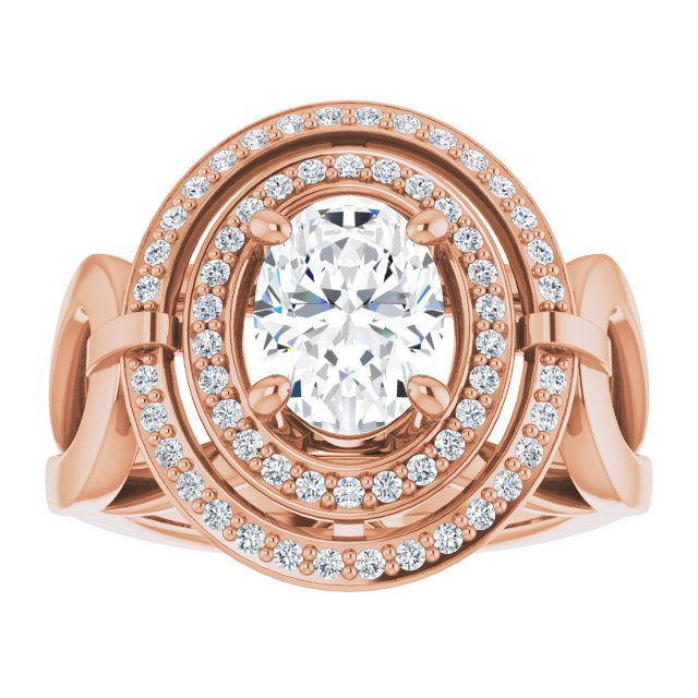 Rose Gold-Oval