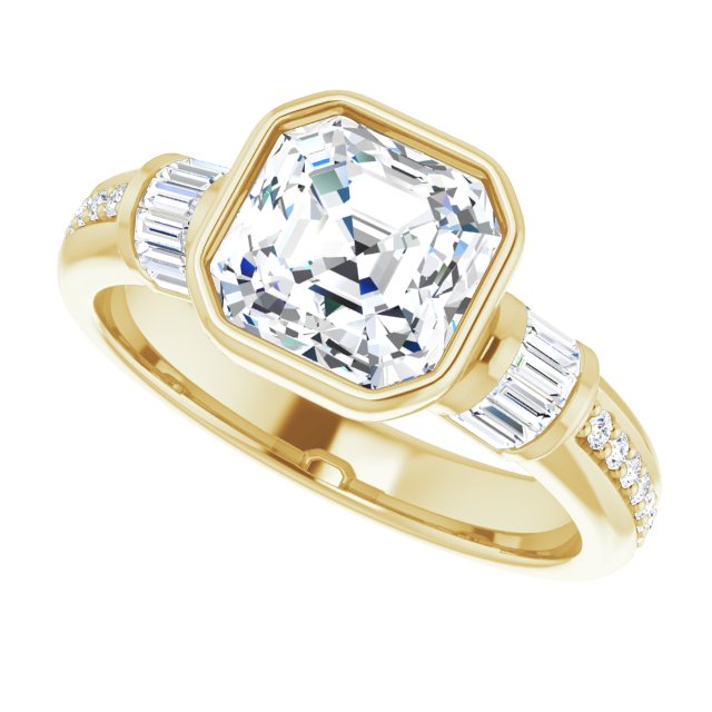 Yellow Gold-Asscher