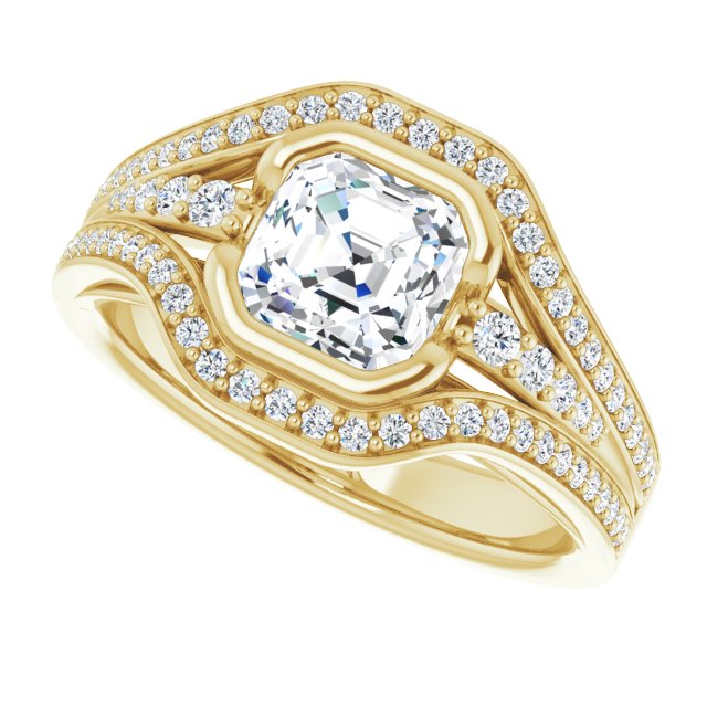 Yellow Gold-Asscher